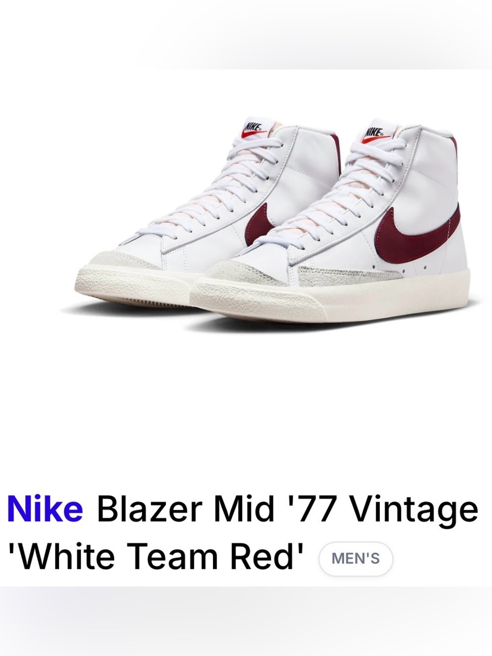 Nike Blazer Mid 77 vintage